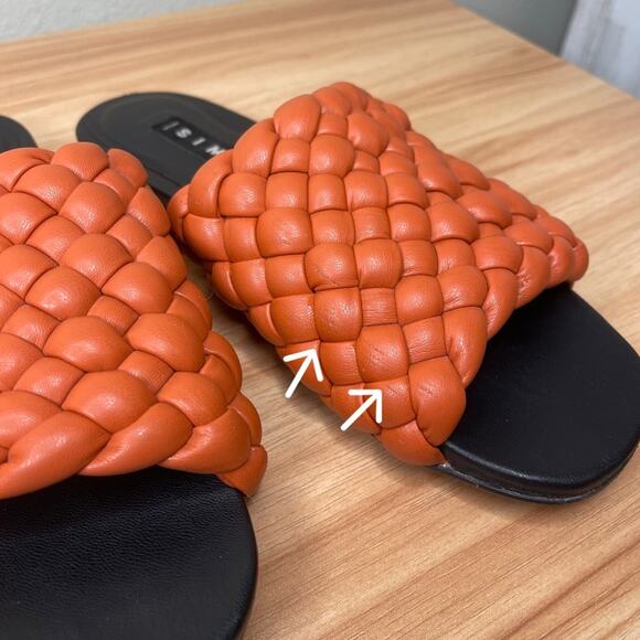 Simon Miller Vegan Slit Slide Sandals in Spice 6 - Picture 12 of 12